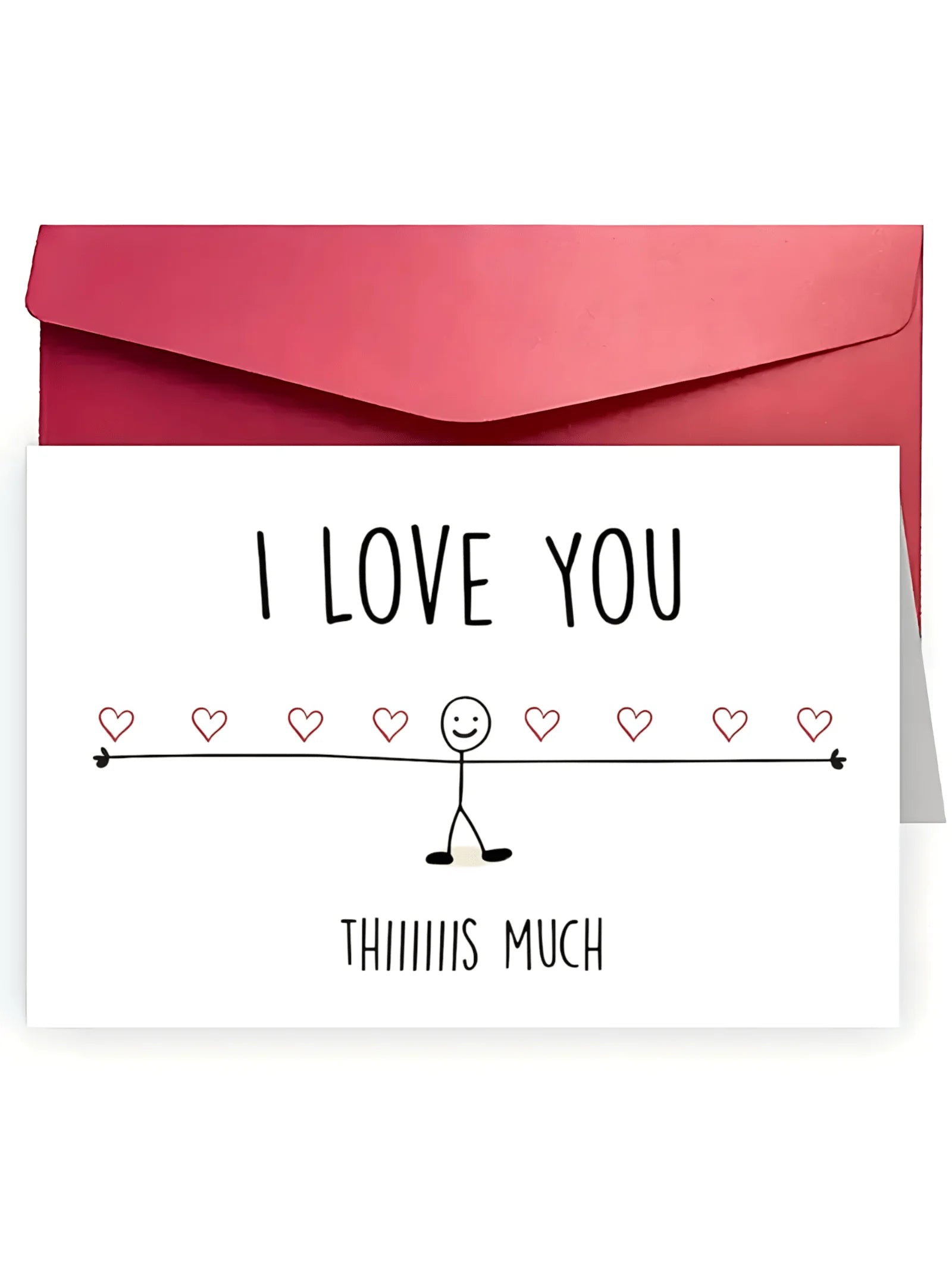 I Love You Card – Romantic Gift for Valentine's Day &amp; Anniversaries