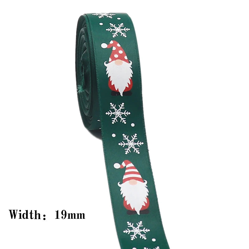 10 Yards 9MM/16MM/19MM/25MM Christmas Day Printed Grosgrain Ribbons For Hair Bows DIY Wedding Handmade Materials Y2021082001