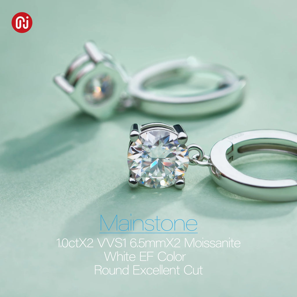 ✨GIGAJEWE D-Color VVS1 Moissanite Stud Earrings