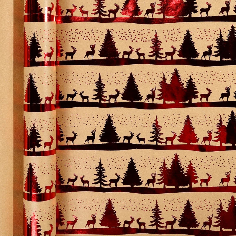 Christmas Gift Wrapping Paper Roll – Festive Holiday Design