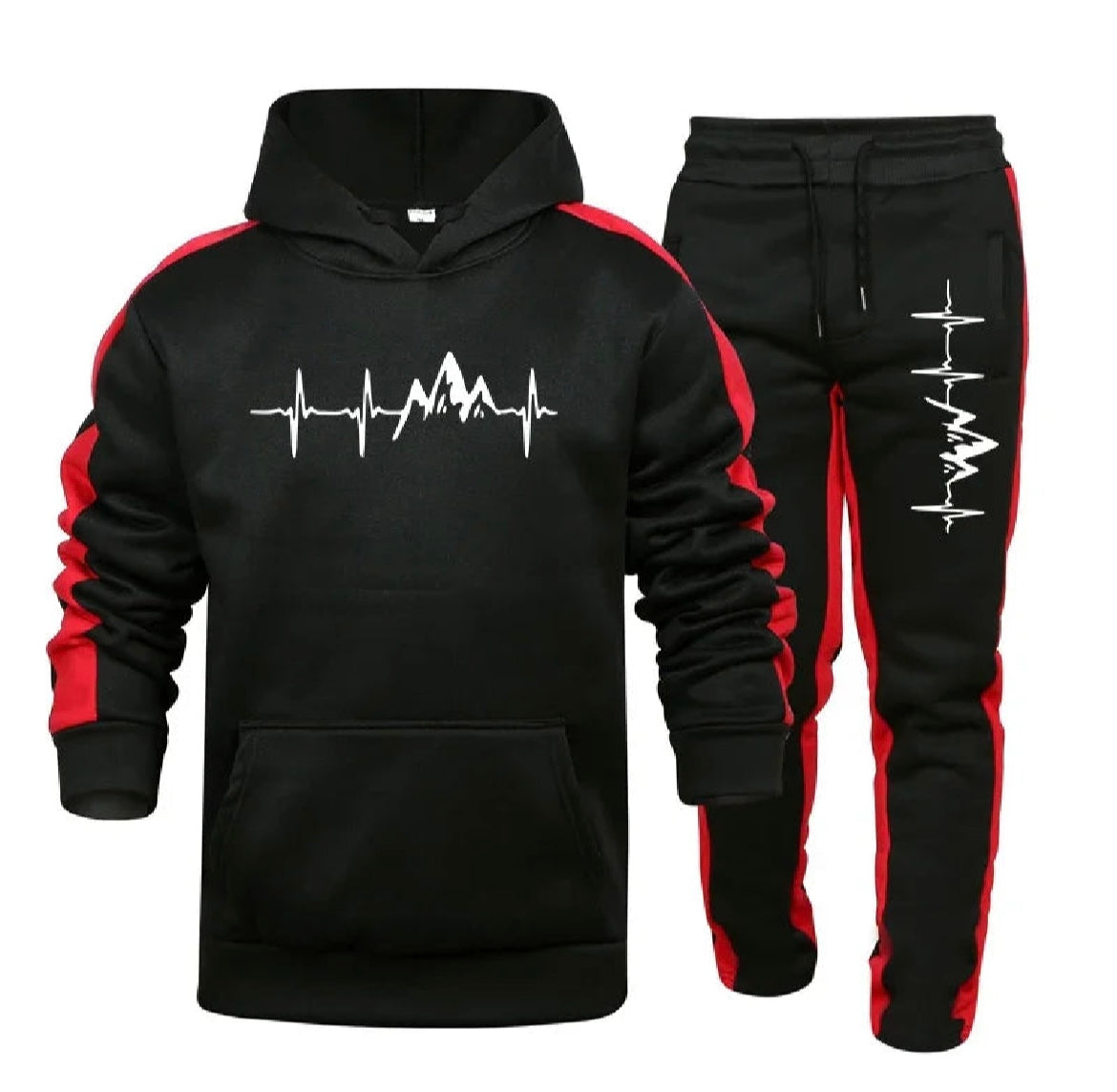 2025 Men's Printed Jogging Tracksuit • Casual Two-Piece Matching Set (Hoodie + Joggers)