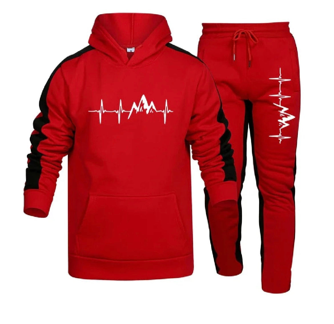 2025 Men's Printed Jogging Tracksuit • Casual Two-Piece Matching Set (Hoodie + Joggers)