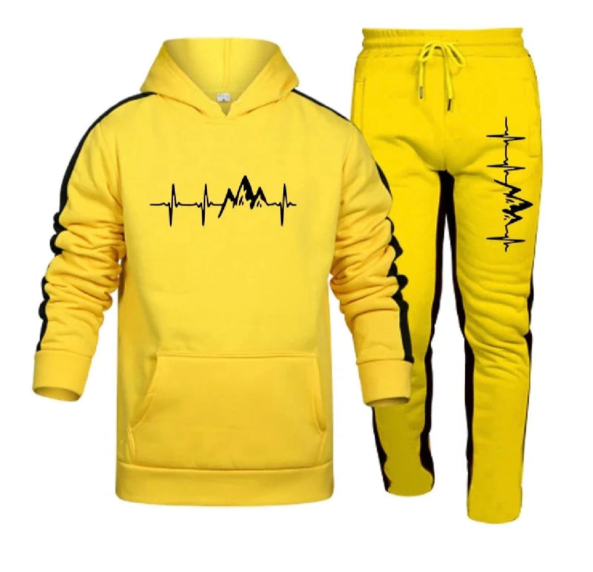 2025 Men's Printed Jogging Tracksuit • Casual Two-Piece Matching Set (Hoodie + Joggers)