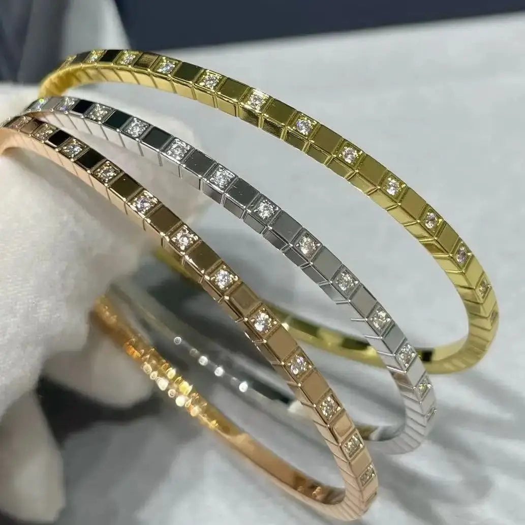 ✨2025 Gold-Filled Iced Bangle Bracelet