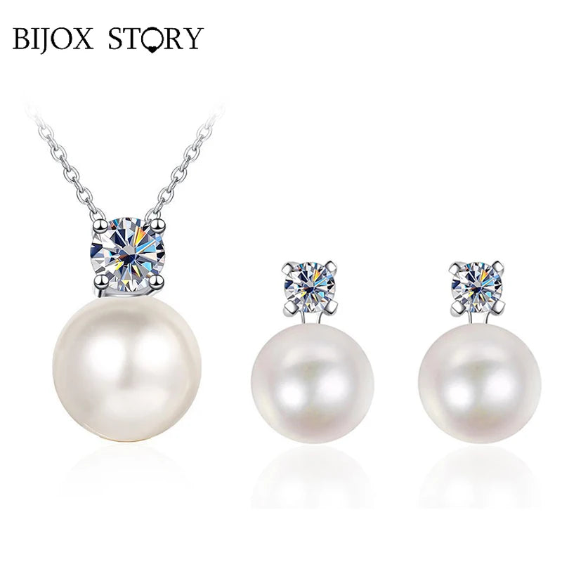 ✨BIJOX STORY 0.9CT D-Color Moissanite Jewelry Set