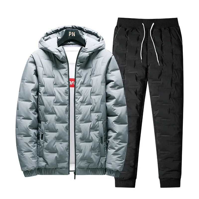 🔥 Men’s Premium Winter 3-Piece Set (Jacket + Vest + Pants)