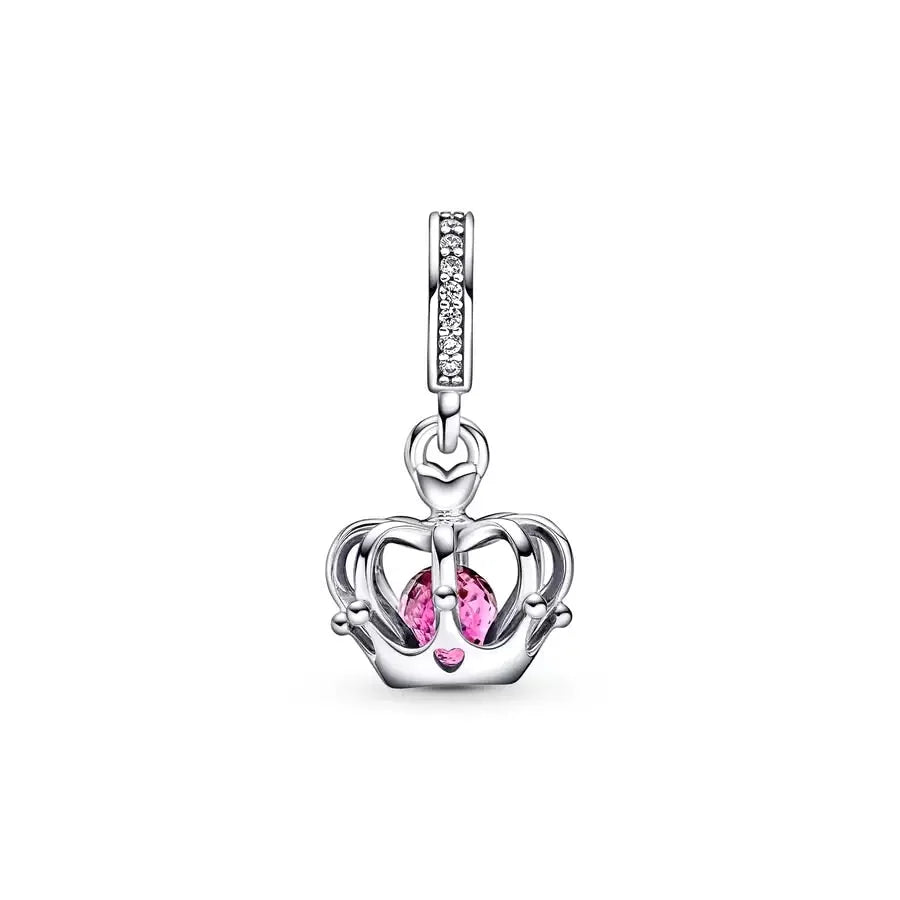 Pink Regal Crown DIY Charms – Universal Fit for Bracelets &amp; Necklaces