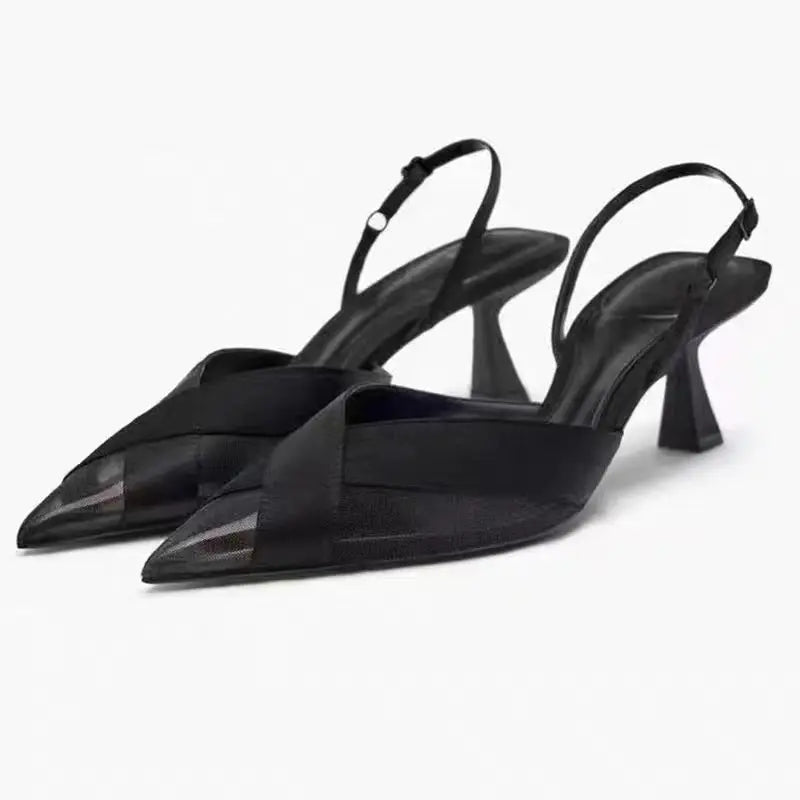 ✨ Luxe Black Sequin Heels