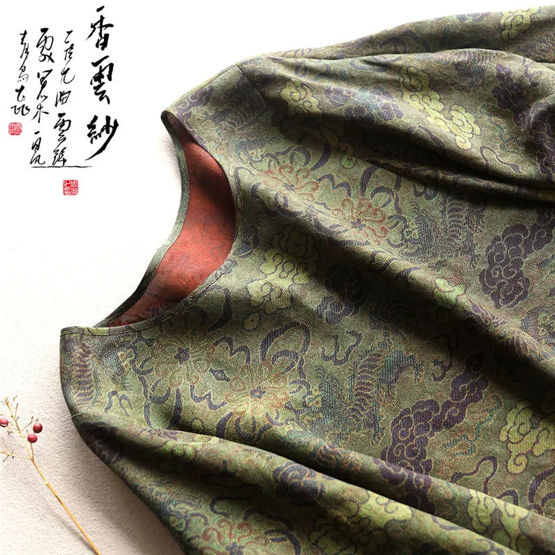 Women's Luxe Printed Blouse