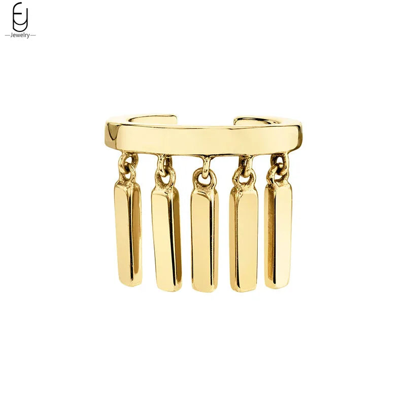 ✨Minimalist 24K Gold-Plated Ear Cuff – No Piercing Needed