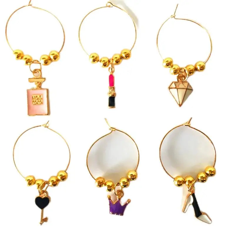✨Luxury Golden Charm Set – 6pcs Romantic Edition