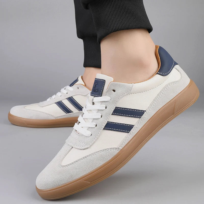 ✨ Men's Premium Leather Lace-Up Sneakers