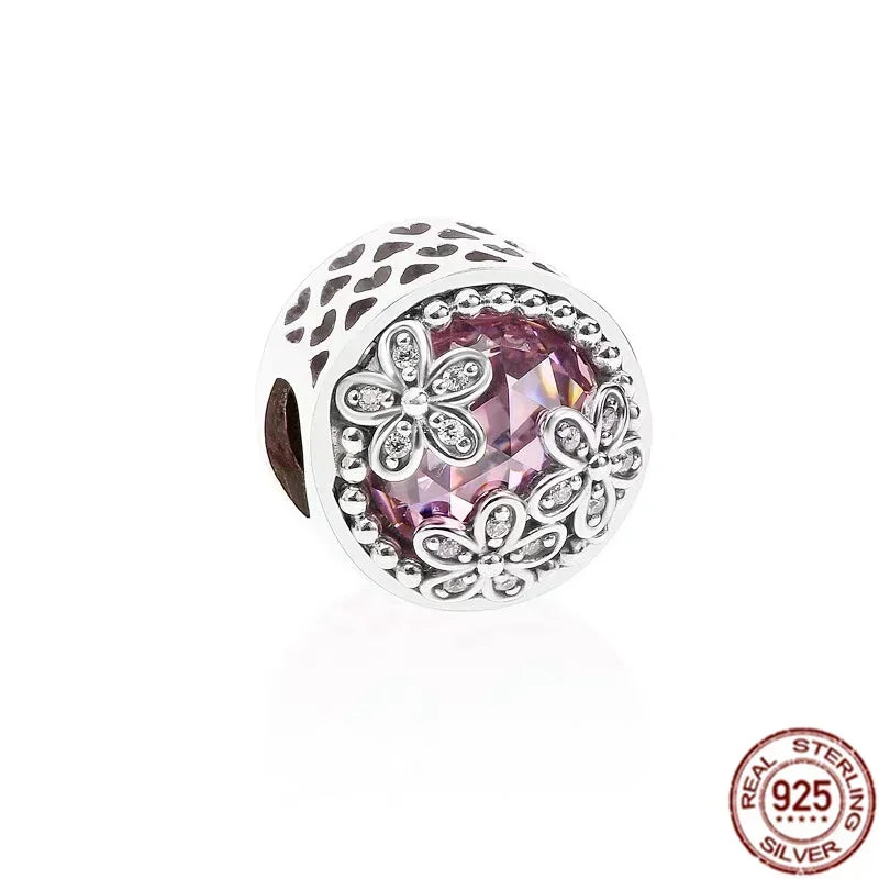 925 Sterling Silver Pink Love Potion Charm – Premium Sparkling Beads