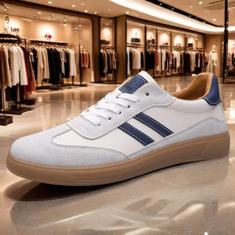 ✨ Men's Premium Leather Lace-Up Sneakers