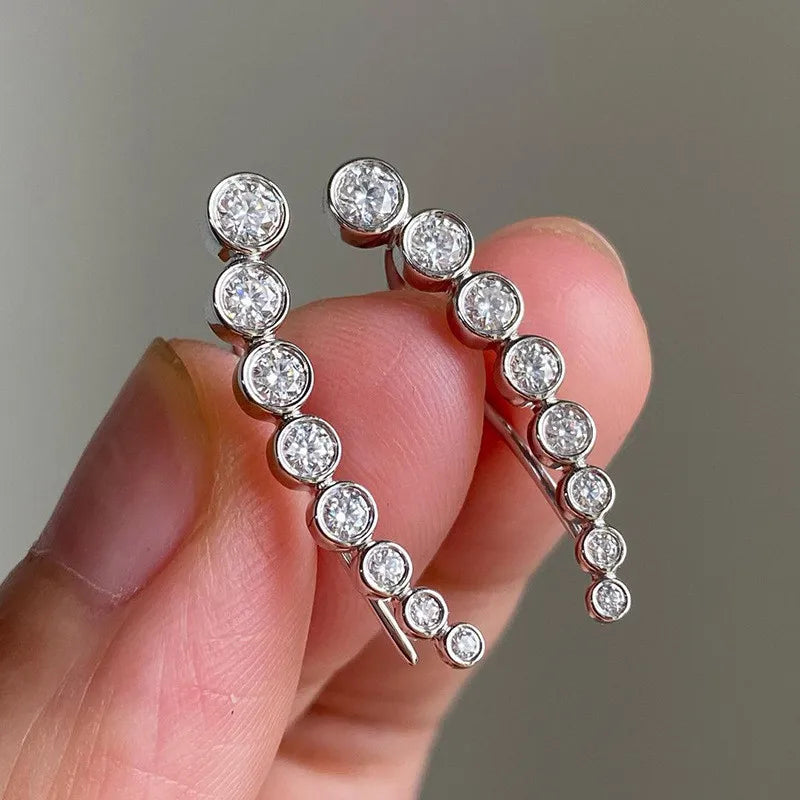 ✨Elegant Zircon Heart Hoop Earrings for Women