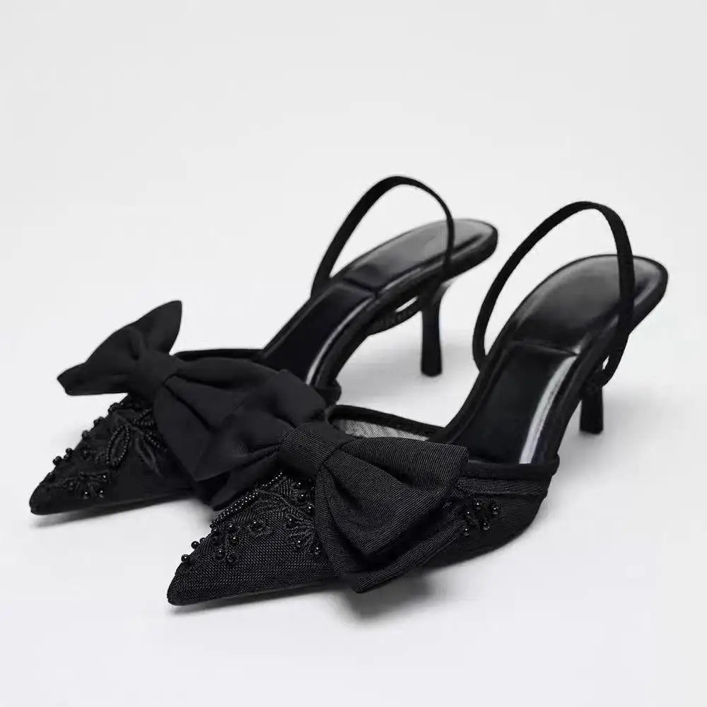 ✨ Luxe Black Sequin Heels