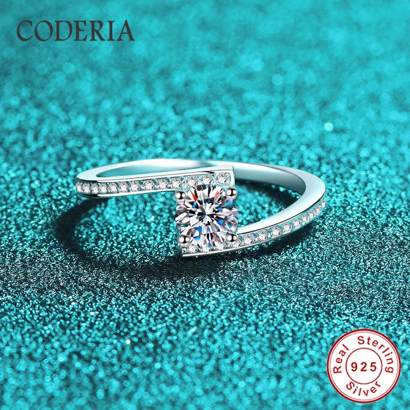 ✨ 0.5CT D-Color VVS1 Moissanite Ring – GRA Certified