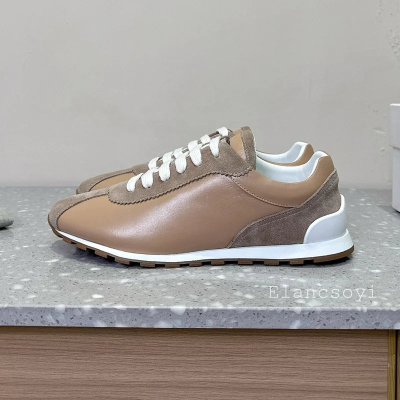 ✨ Versatile Lace-Up Flat Platform Shoes for Women