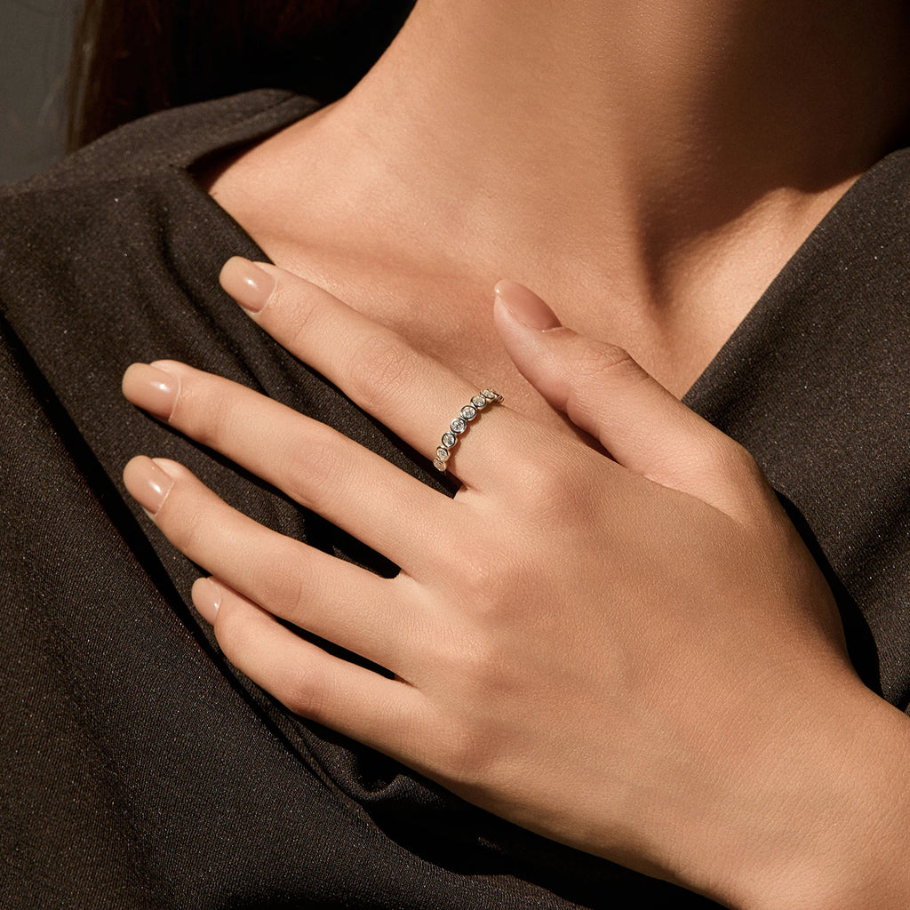 ✨ MODIAN 925 Sterling Silver Sparkle Ring for Women