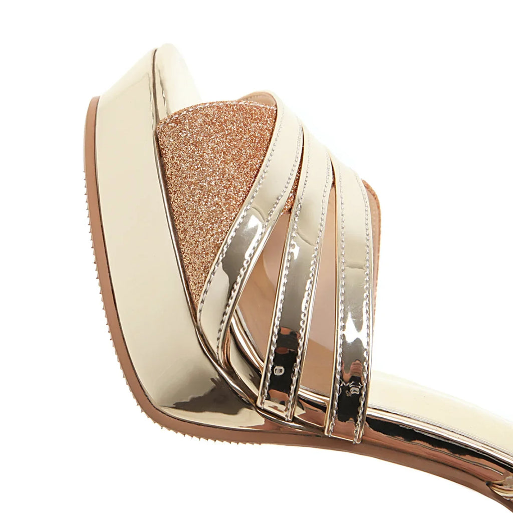 ✨ Luxe 11CM Gold Platform Heels