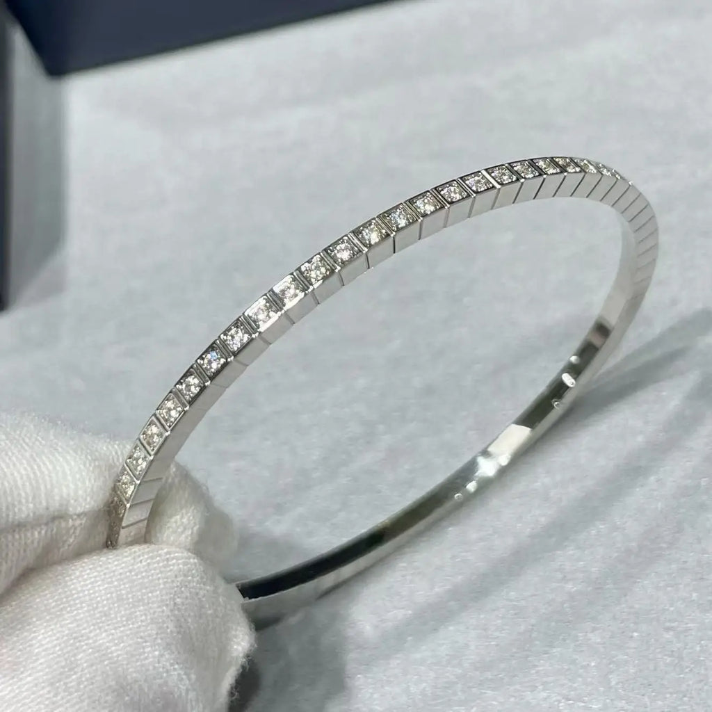 ✨ 2025 Gold-Filled Iced Bangle Bracelet