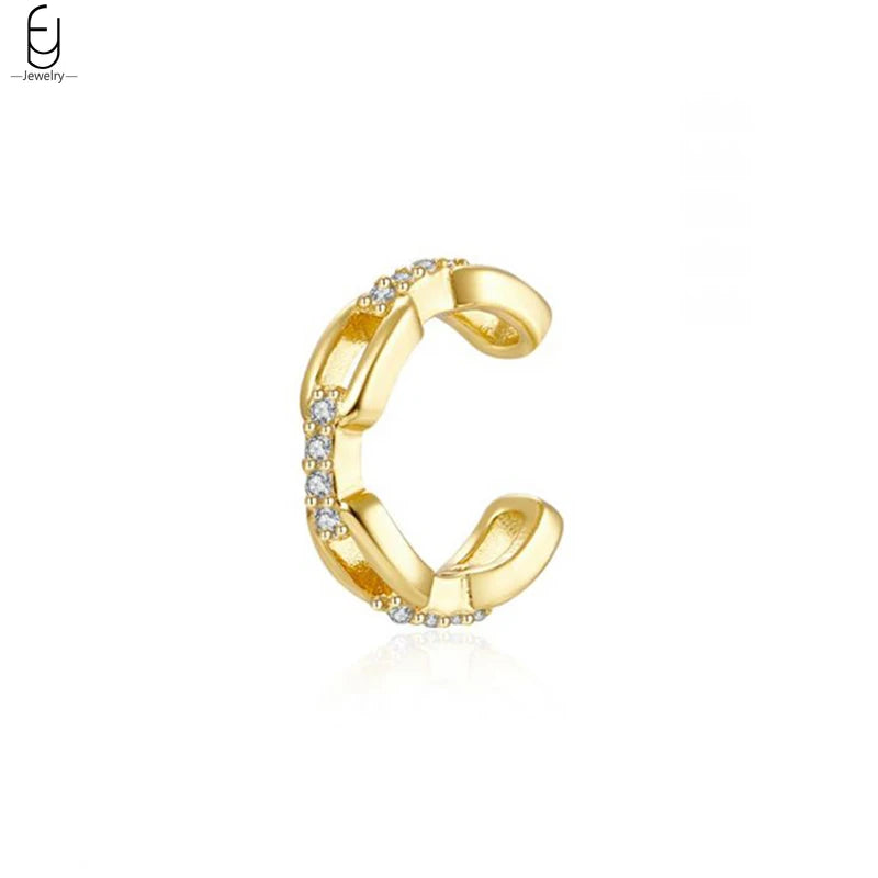 ✨Minimalist 24K Gold-Plated Ear Cuff – No Piercing Needed