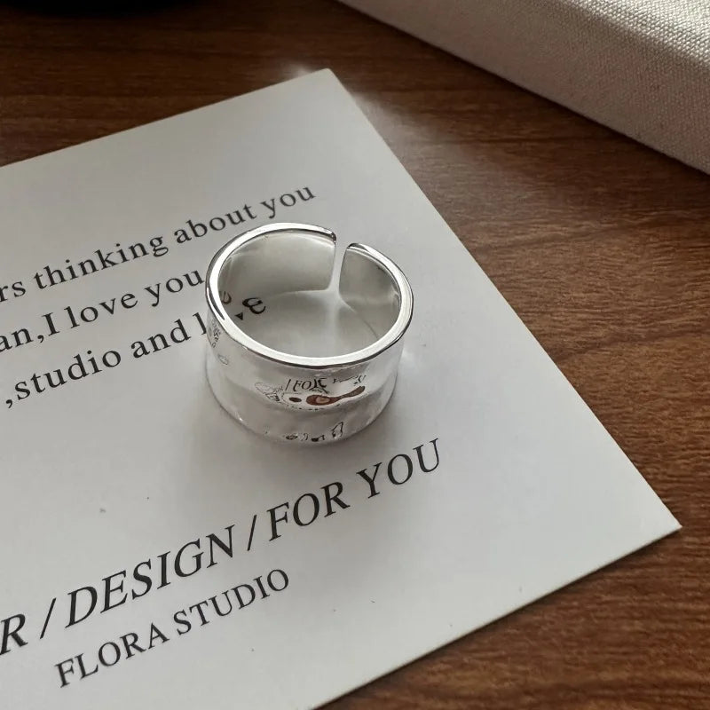 ✨ 925 Sterling Silver Korean-Style Niche Ring