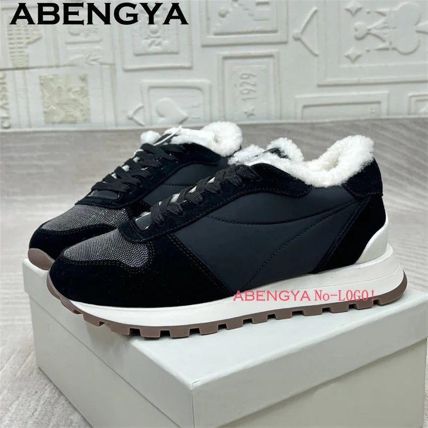 ✨ Luxe Wool-Lined Sneakers