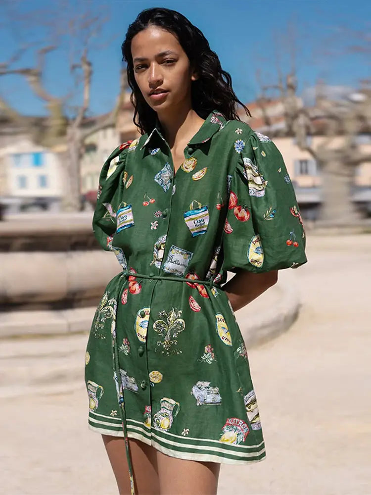 Women's Printed Short Dress 