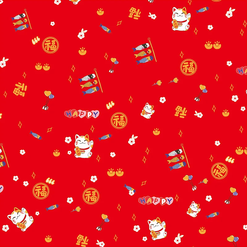 Christmas Gift Wrapping Paper – Santa &amp; Snowman Design (75×52cm)