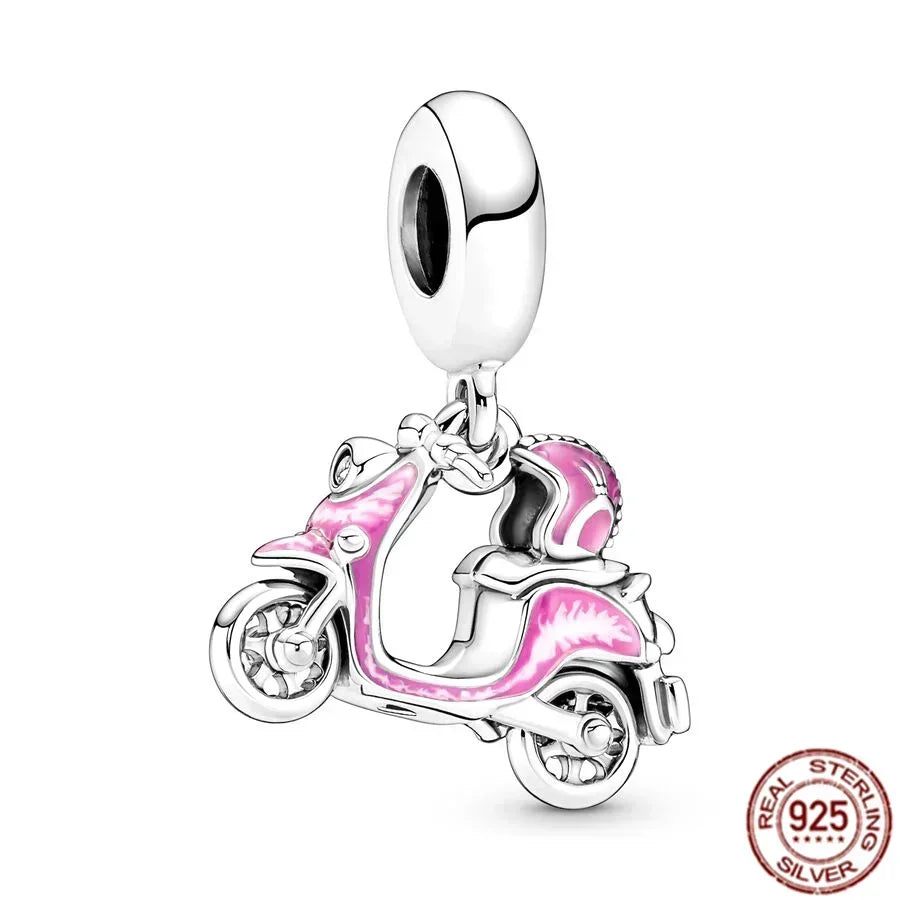 925 Sterling Silver Pink Love Potion Charm – Premium Sparkling Beads