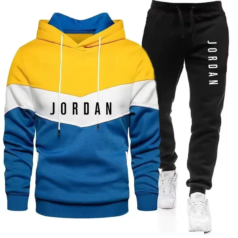 Men's Colorblock Jogging Set