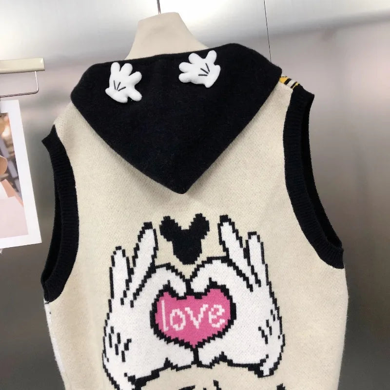 Women's Retro Japanese Cartoon Hoodie – Autumn Style