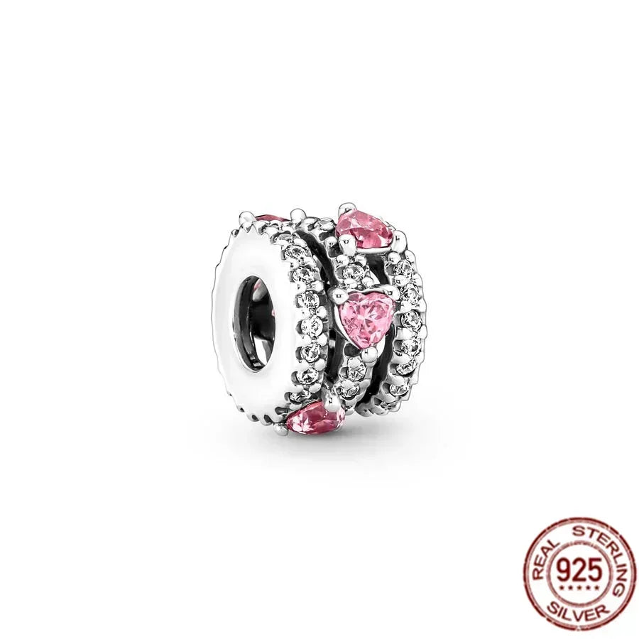 925 Sterling Silver Pink Love Potion Charm – Premium Sparkling Beads