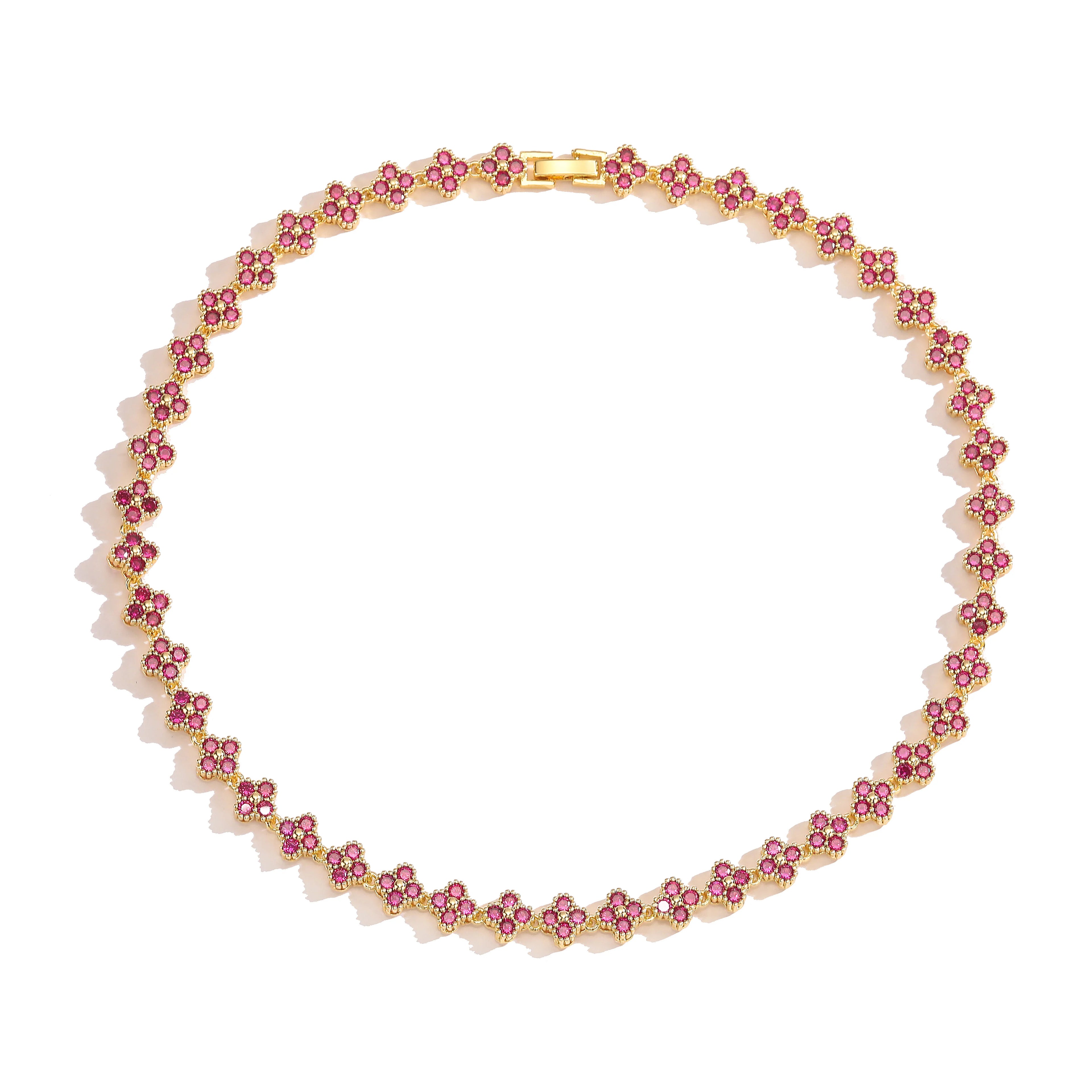 ✨ Luxe Floral Gold Necklace