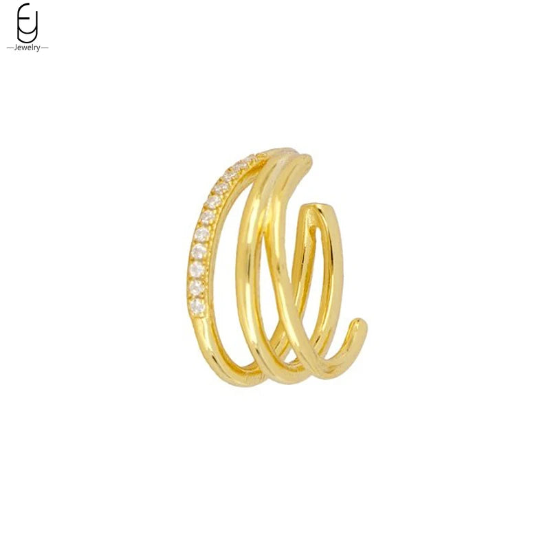 ✨Minimalist 24K Gold-Plated Ear Cuff – No Piercing Needed