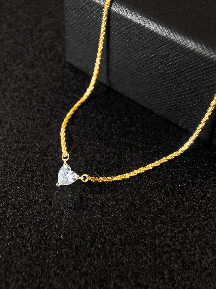 ✨925 Sterling Silver Shiny Heart Bracelet