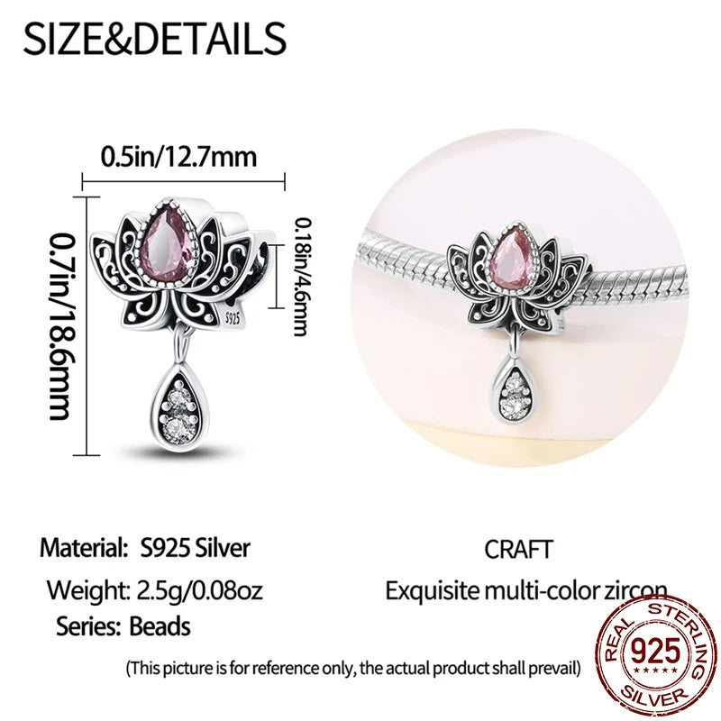 925 Sterling Silver Charm Beads – Fits Pandora Bracelets