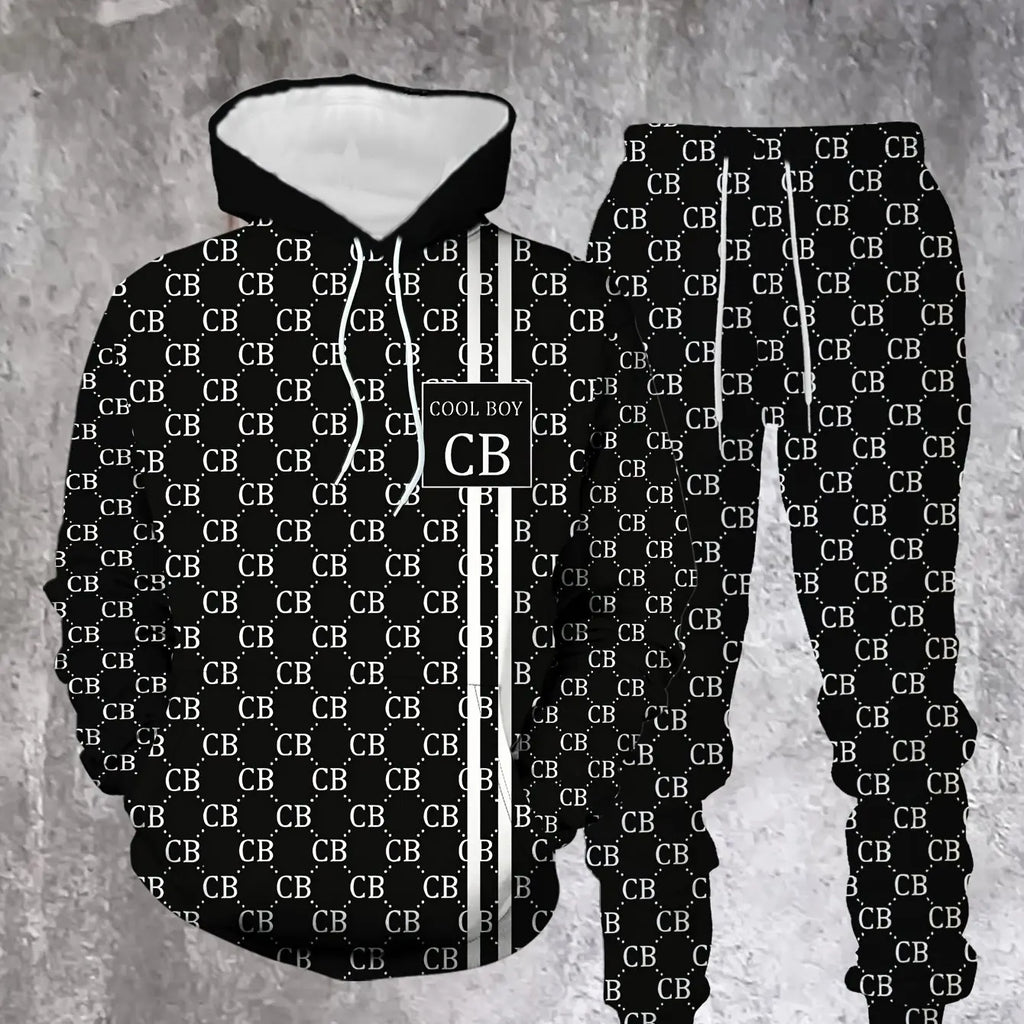 2025 Men's Designer Tracksuit – Premium Spring/Fall Two-Piece Set