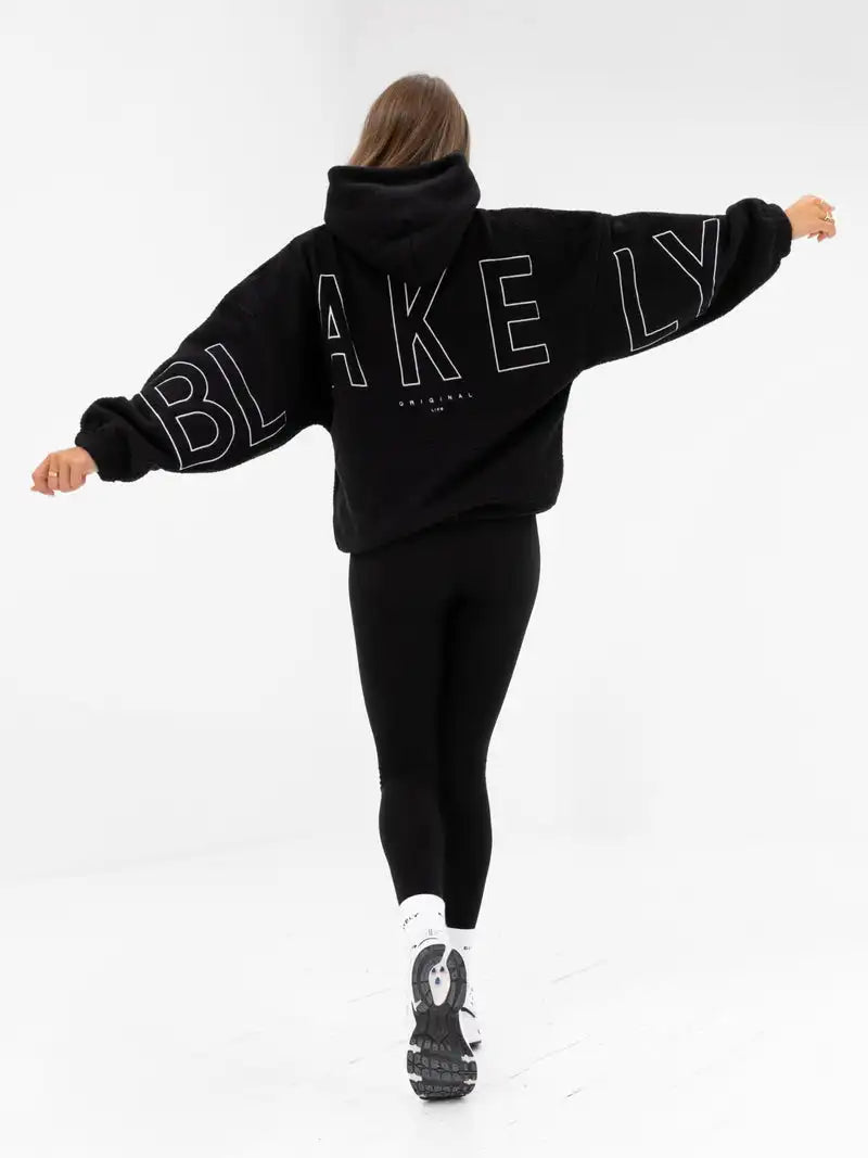 Women's Black Hooded Sweatshirt