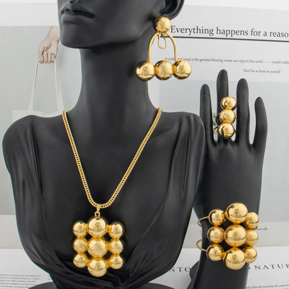 ✨Luxury Gold Jewelry Set – Bold &amp; Elegant Gift
