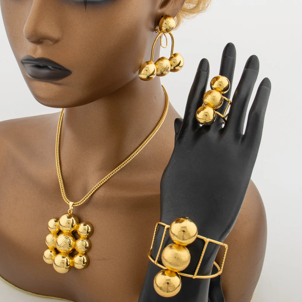 ✨Luxury Gold Jewelry Set – Bold &amp; Elegant Gift