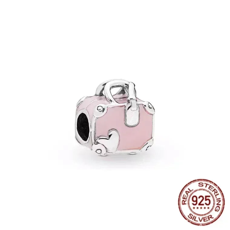 925 Sterling Silver Pink Love Potion Charm – Premium Sparkling Beads