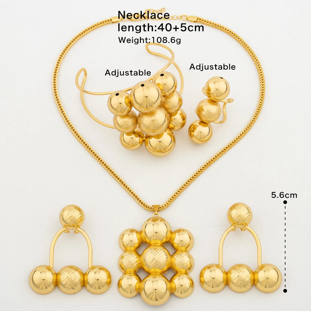 ✨Luxury Gold Jewelry Set – Bold &amp; Elegant Gift