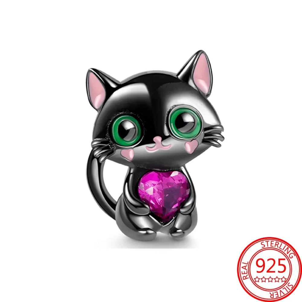 925 Sterling Silver Pink Love Potion Charm – Premium Sparkling Beads