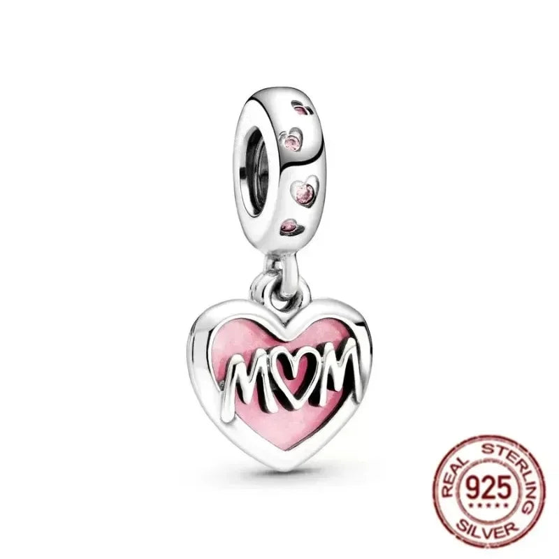 925 Sterling Silver Pink Love Potion Charm – Premium Sparkling Beads