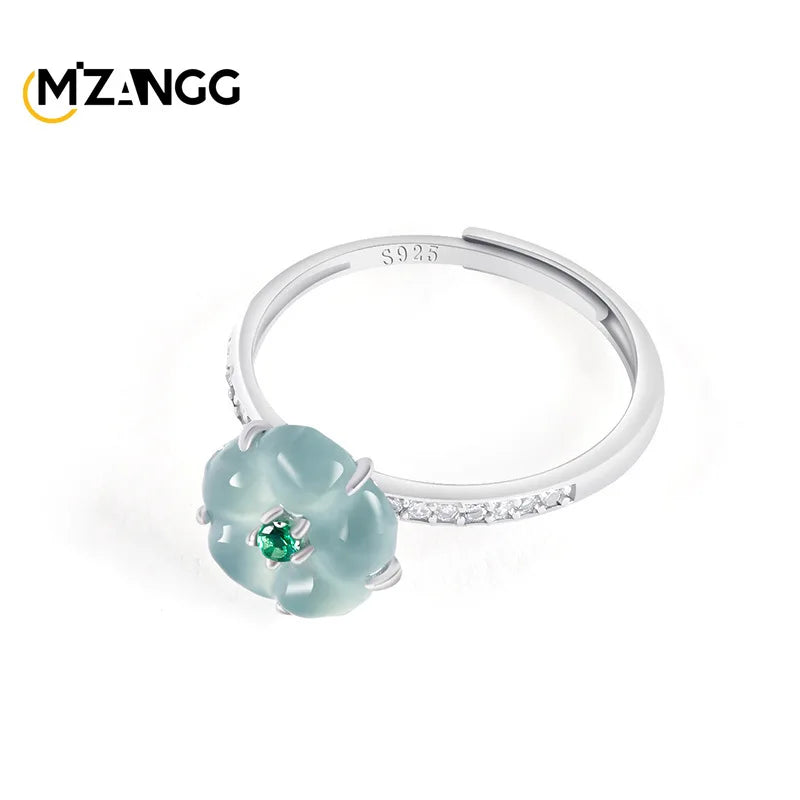 ✨Natural Jadeite Blue Water Ring