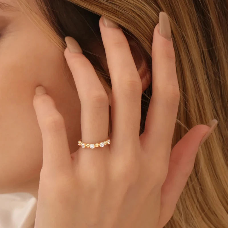 ✨ OXTAO 925 Sterling Silver Minimalist Ring