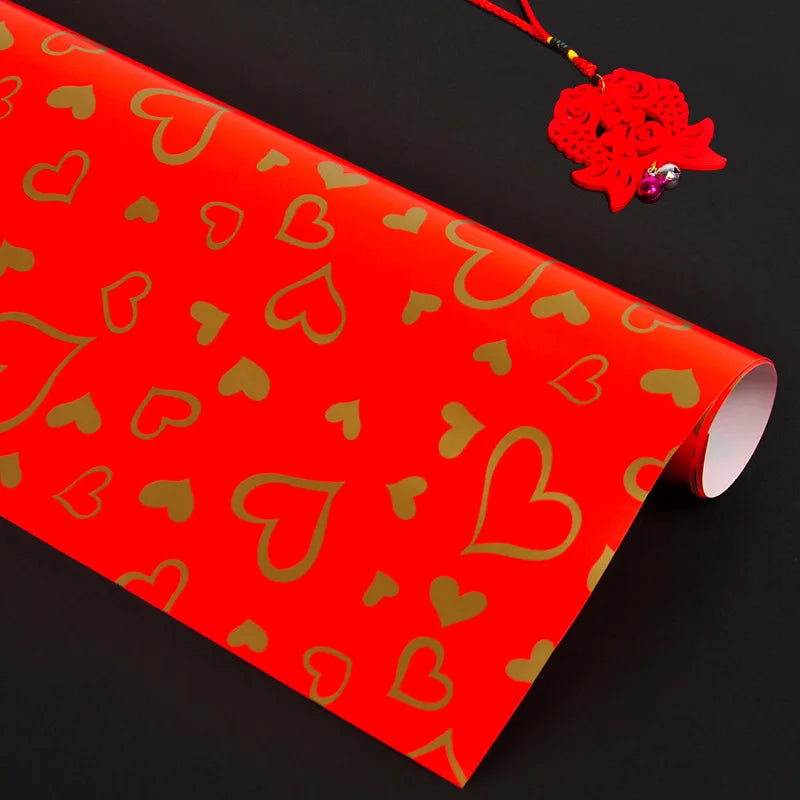 Christmas Gift Wrapping Paper – Santa &amp; Snowman Design (75×52cm)
