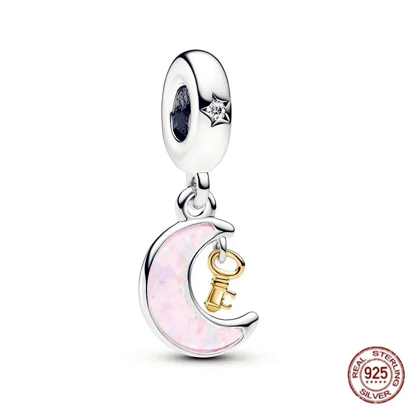 925 Sterling Silver Pink Love Potion Charm – Premium Sparkling Beads